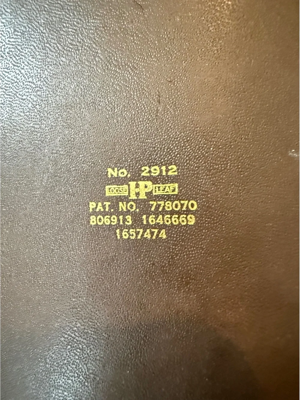 Antique 1920s Irving-Pitt Textured Leather 3-Ring Binder Portfolio - Rare Log